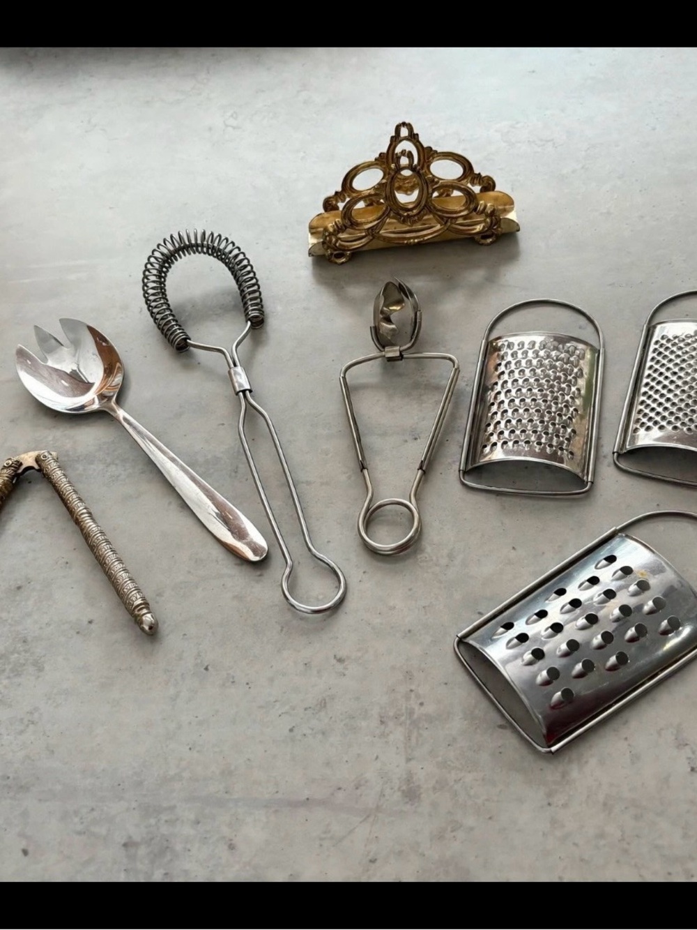Lot cuisine vintage / Vintage Metal Kitchen Lot - Northcraft, 18/10, Retro